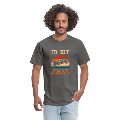 I'd Hit That Cornhole Unisex Classic T-Shirt - charcoal