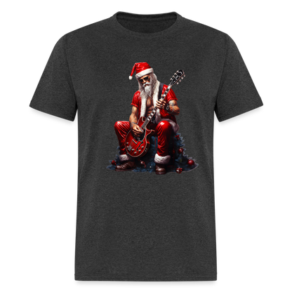 Rock n Roll Santa Claus Unisex Classic T-Shirt - heather black