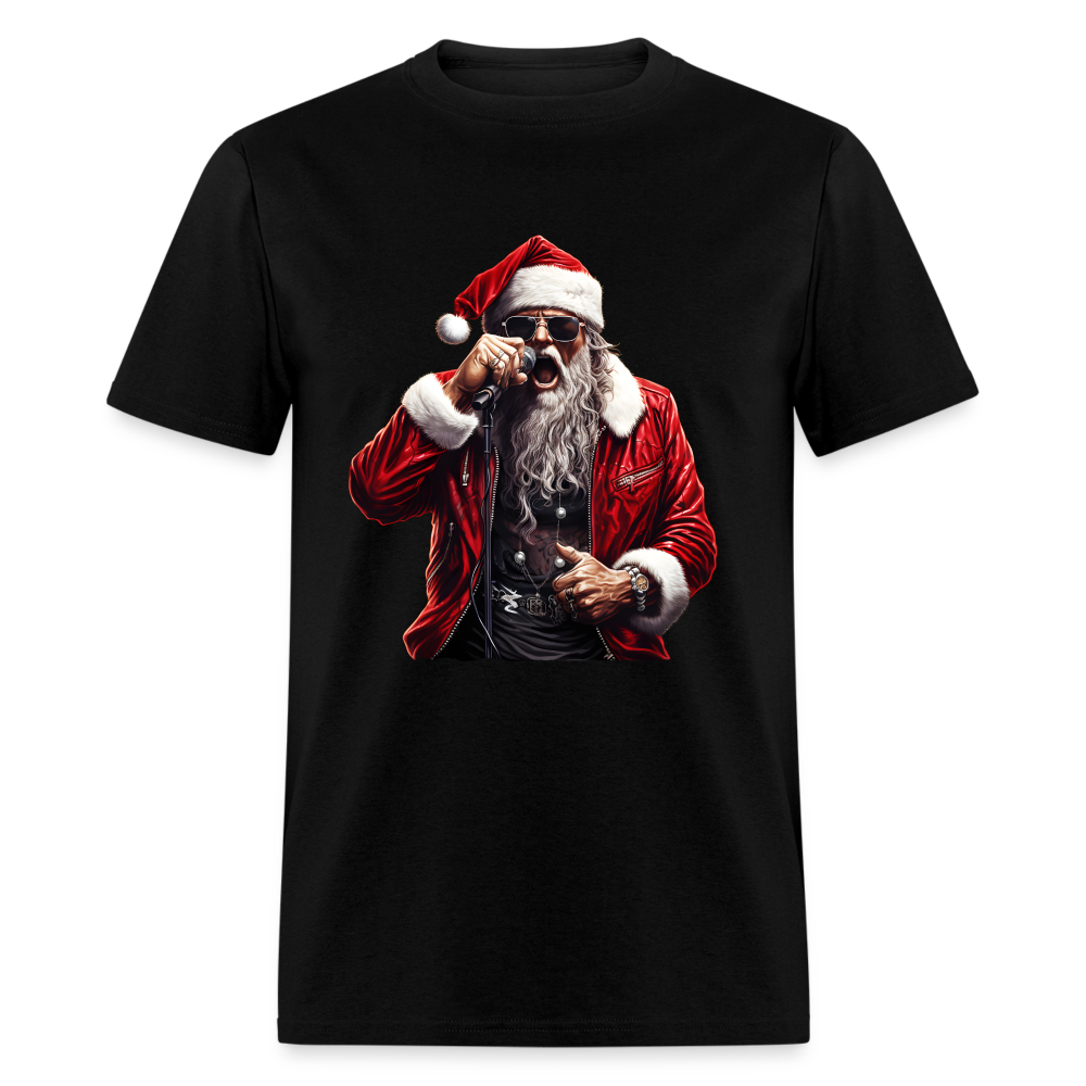 Santa Claus Singing Unisex Classic T-Shirt - black