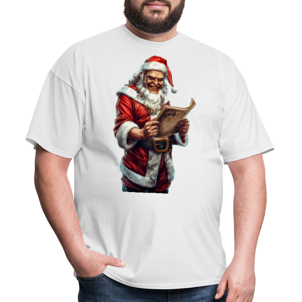 Bad Santa Naughty List Unisex Classic T-Shirt - white