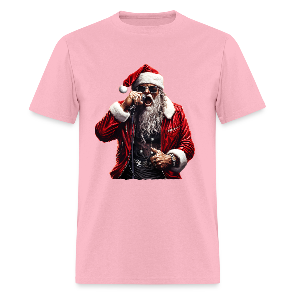 Santa Claus Singing Unisex Classic T-Shirt - pink