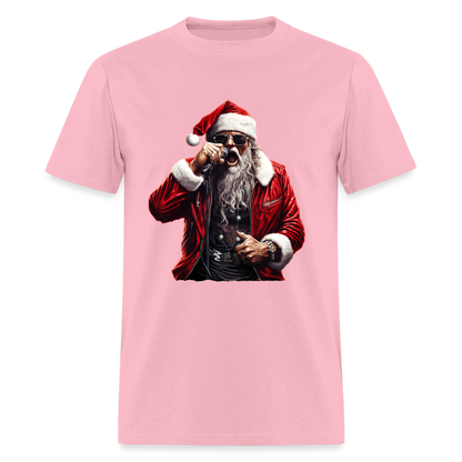 Santa Claus Singing Unisex Classic T-Shirt - pink