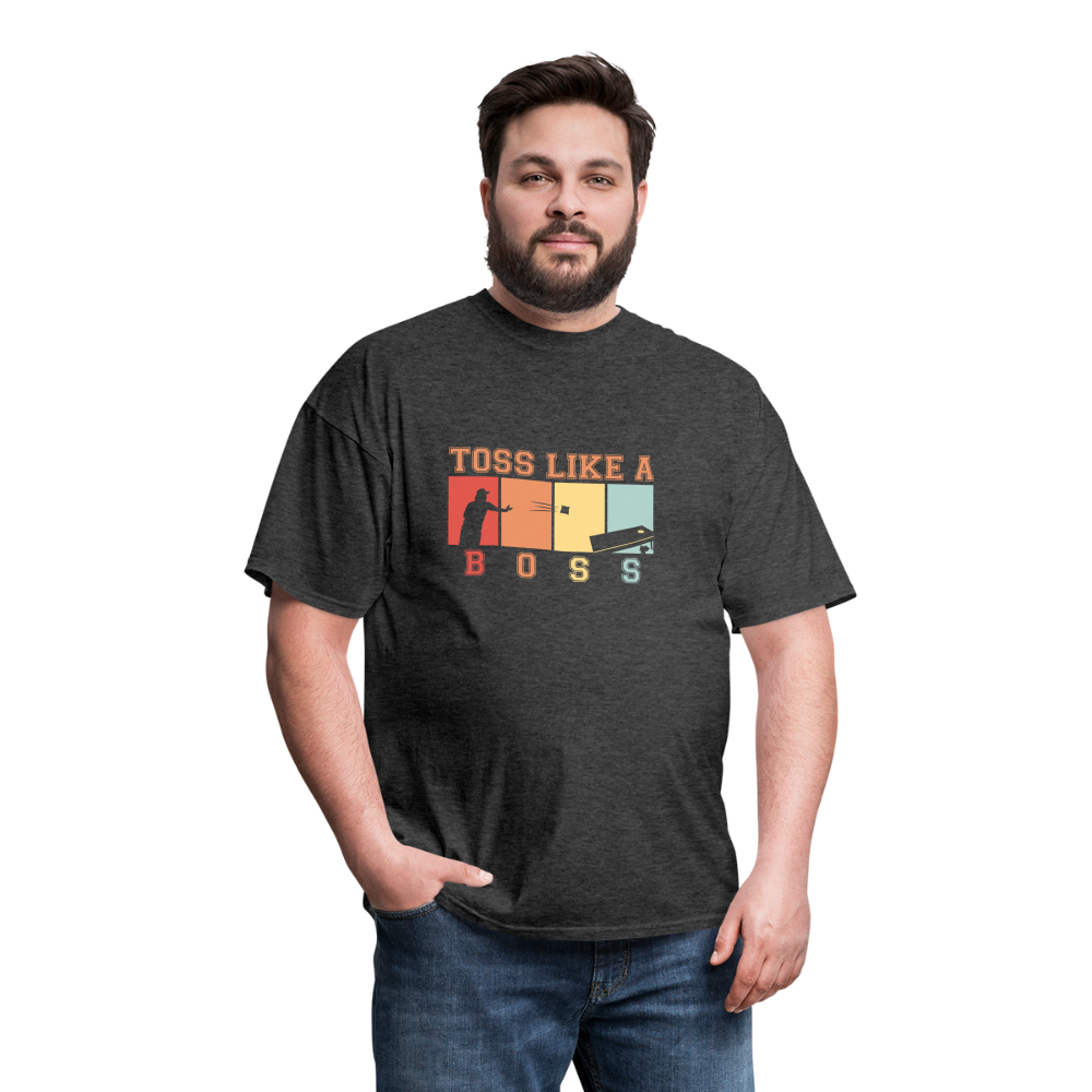 Toss Like a Boss Cornhole Unisex Classic T-Shirt - heather black