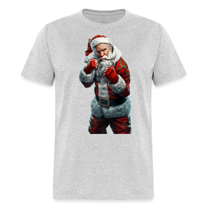 Angry Bad Santa (Design D) Unisex Classic T-Shirt - heather gray