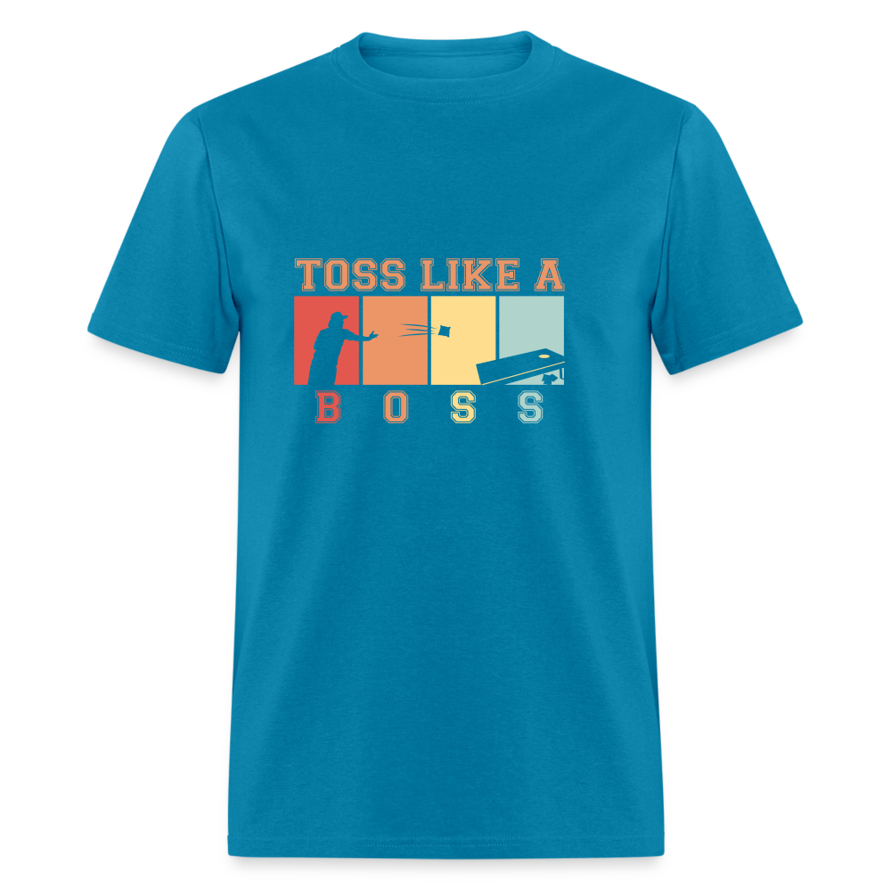 Toss Like a Boss Cornhole Unisex Classic T-Shirt - turquoise