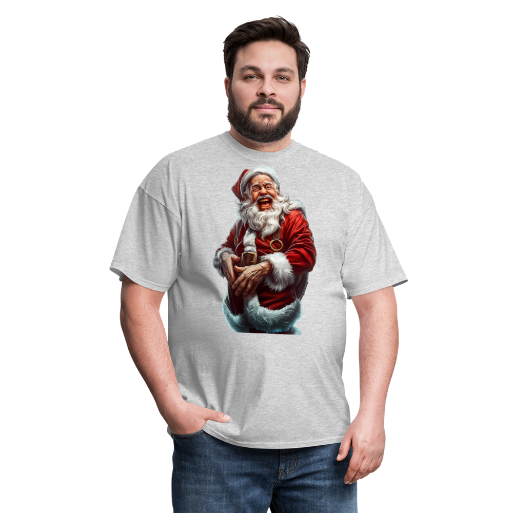 Maniac Bad Santa Laughing Unisex Classic T-Shirt - heather gray