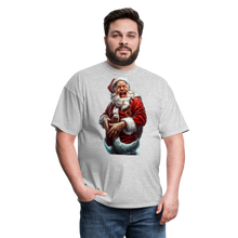 Maniac Bad Santa Laughing Unisex Classic T-Shirt - heather gray
