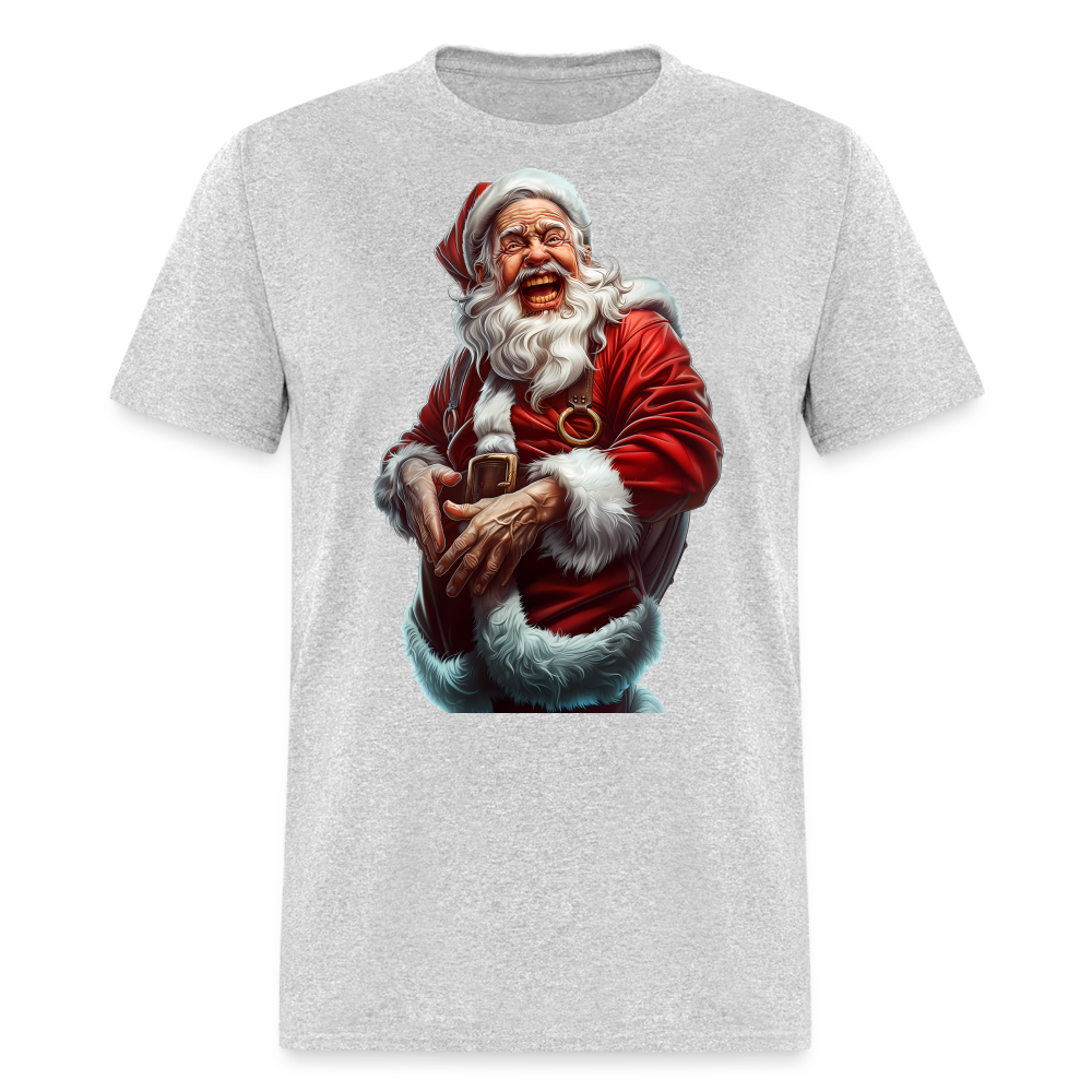 Maniac Bad Santa Laughing Unisex Classic T-Shirt - heather gray