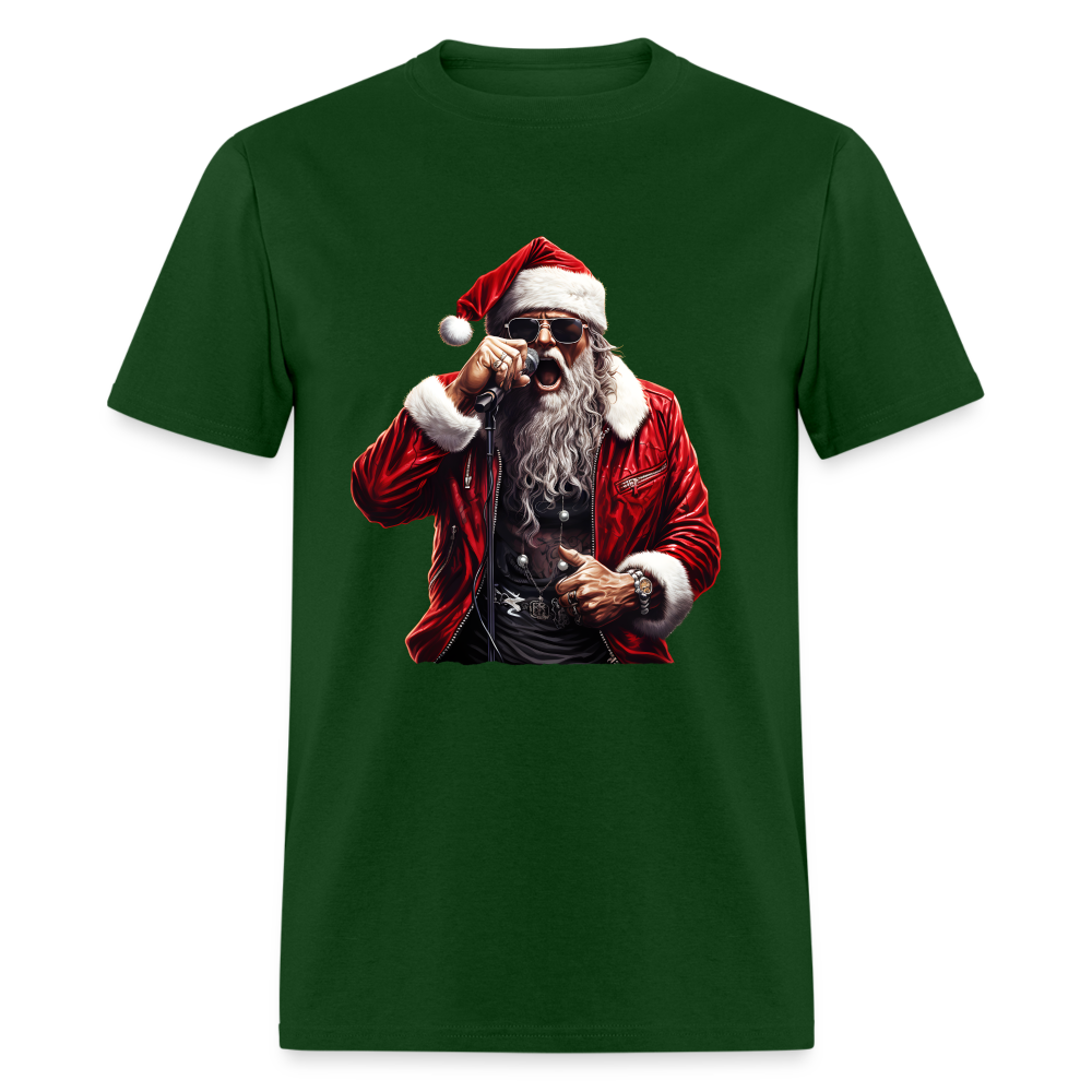 Santa Claus Singing Unisex Classic T-Shirt - forest green