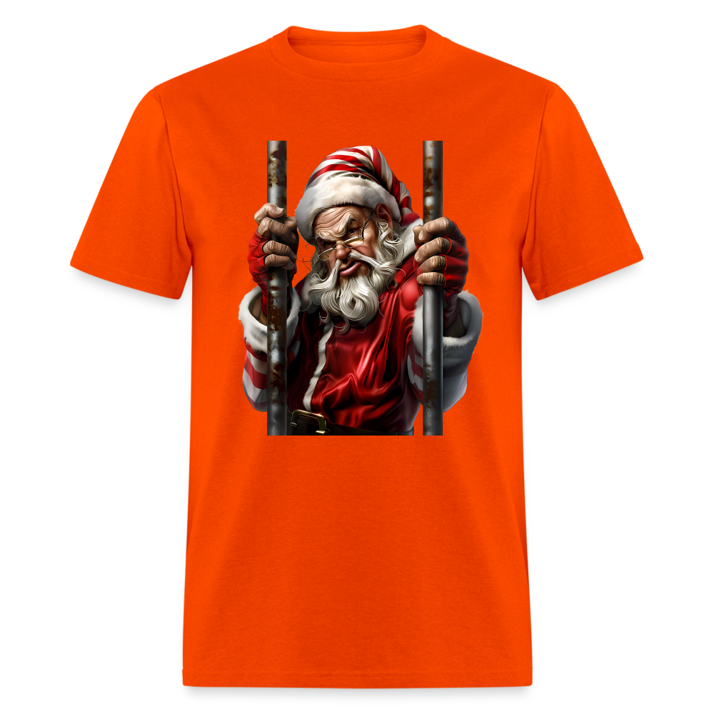 Bad Santa in Jail (Design G) Unisex Classic T-Shirt - orange