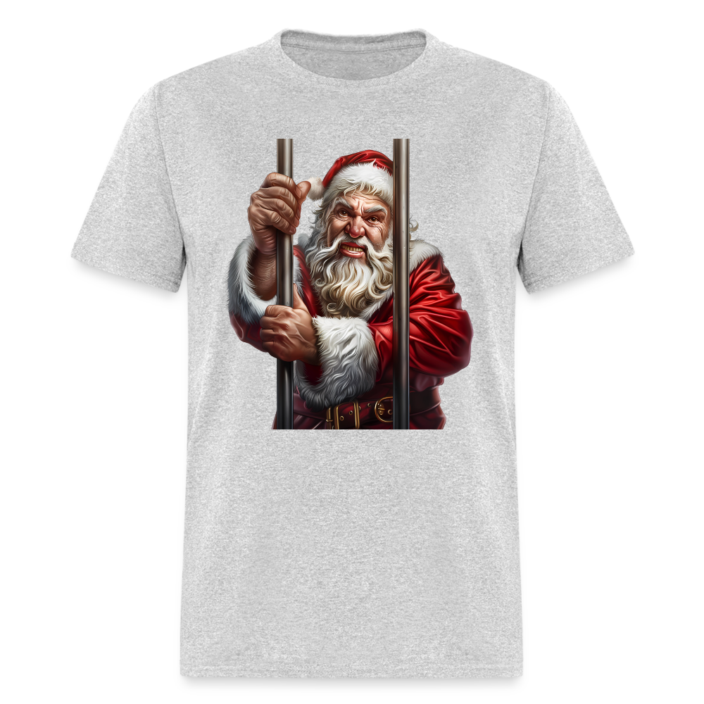 Bad Santa in Jail (Design F) Unisex Classic T-Shirt - heather gray