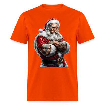 Bad Santa with Tattoos Unisex Classic T-Shirt - orange