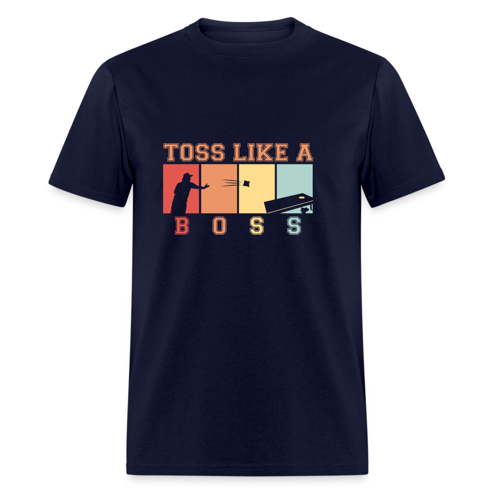 Toss Like a Boss Cornhole Unisex Classic T-Shirt - navy