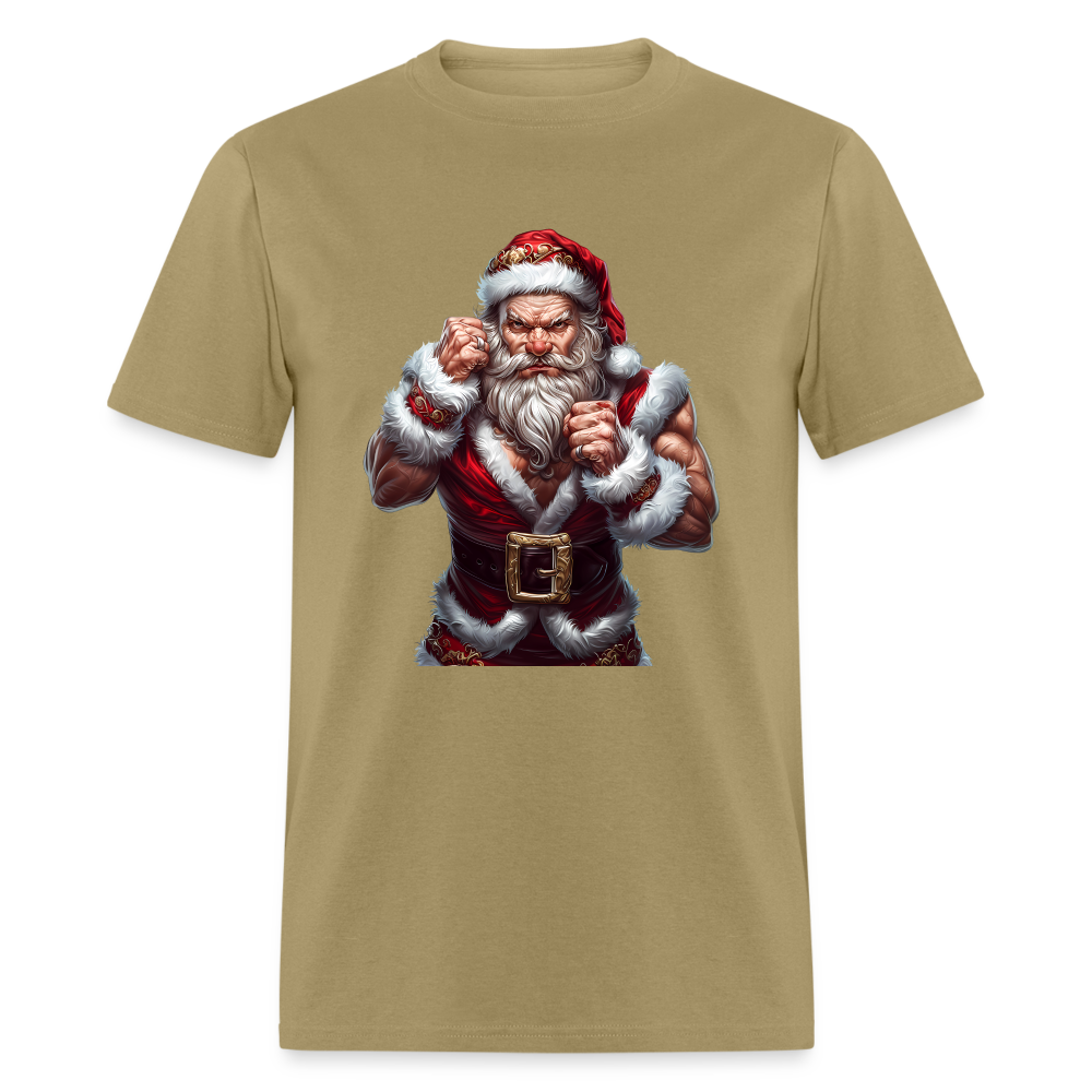 Bad Angry Santa (Design E) Unisex Classic T-Shirt - khaki