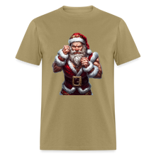 Bad Angry Santa (Design E) Unisex Classic T-Shirt - khaki