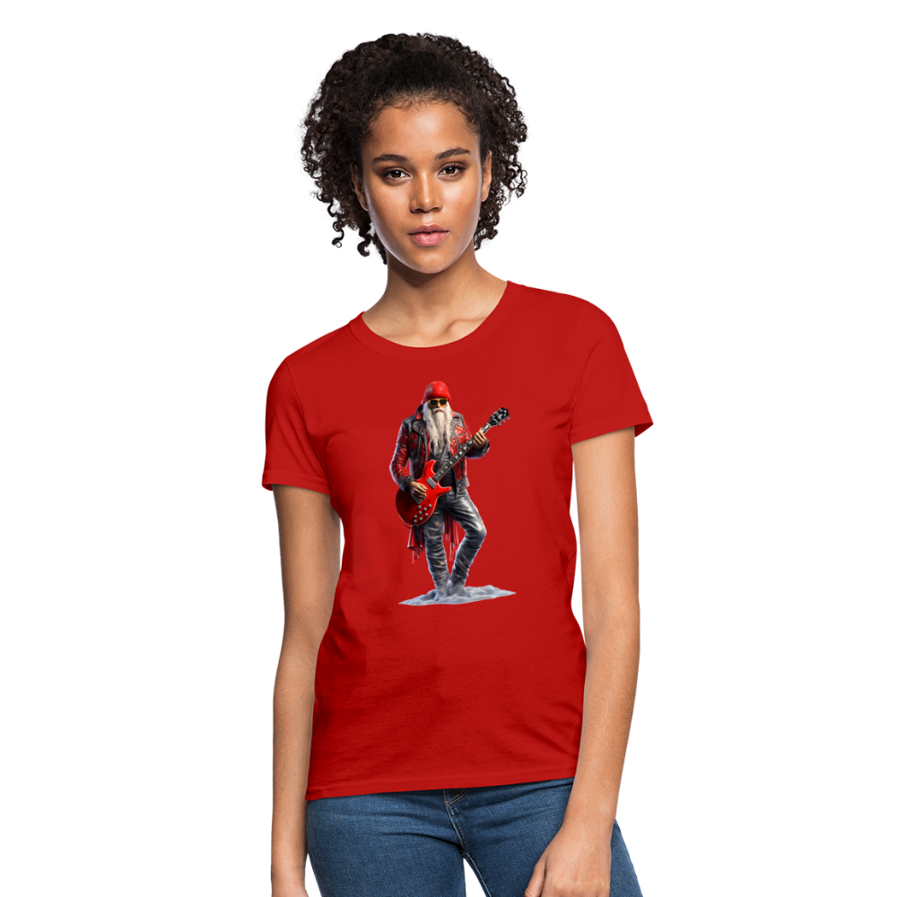 Santa Rock Star Women's T-Shirt - red