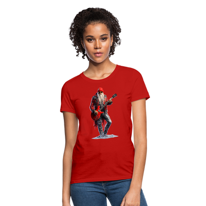 Santa Rock Star Women's T-Shirt - red