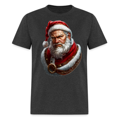 Grumpy Bad Angry Santa Unisex Classic T-Shirt - heather black
