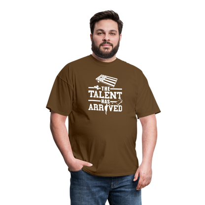 The Talent Has Arrived Cornhole Unisex Classic T-Shirt - brown