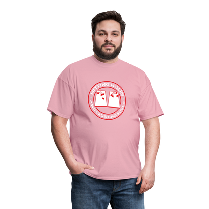 Hitting Holes and Crushing Souls Cornhole Unisex Classic T-Shirt - pink