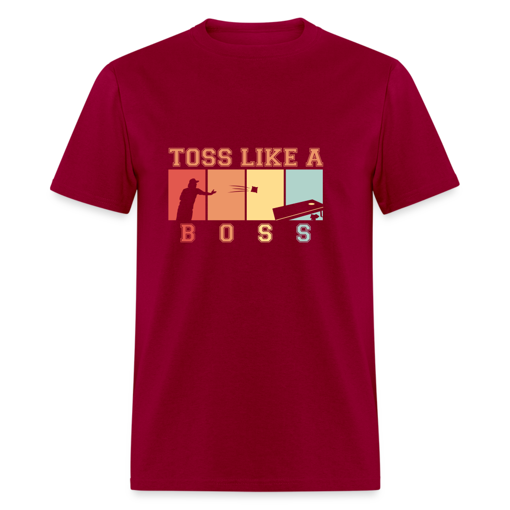 Toss Like a Boss Cornhole Unisex Classic T-Shirt - dark red