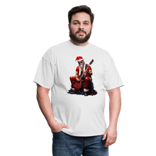 Rock n Roll Santa Claus Unisex Classic T-Shirt - white