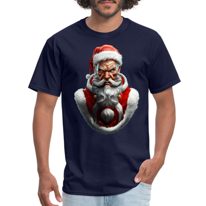 Bad Santa Portrait Unisex Classic T-Shirt - navy