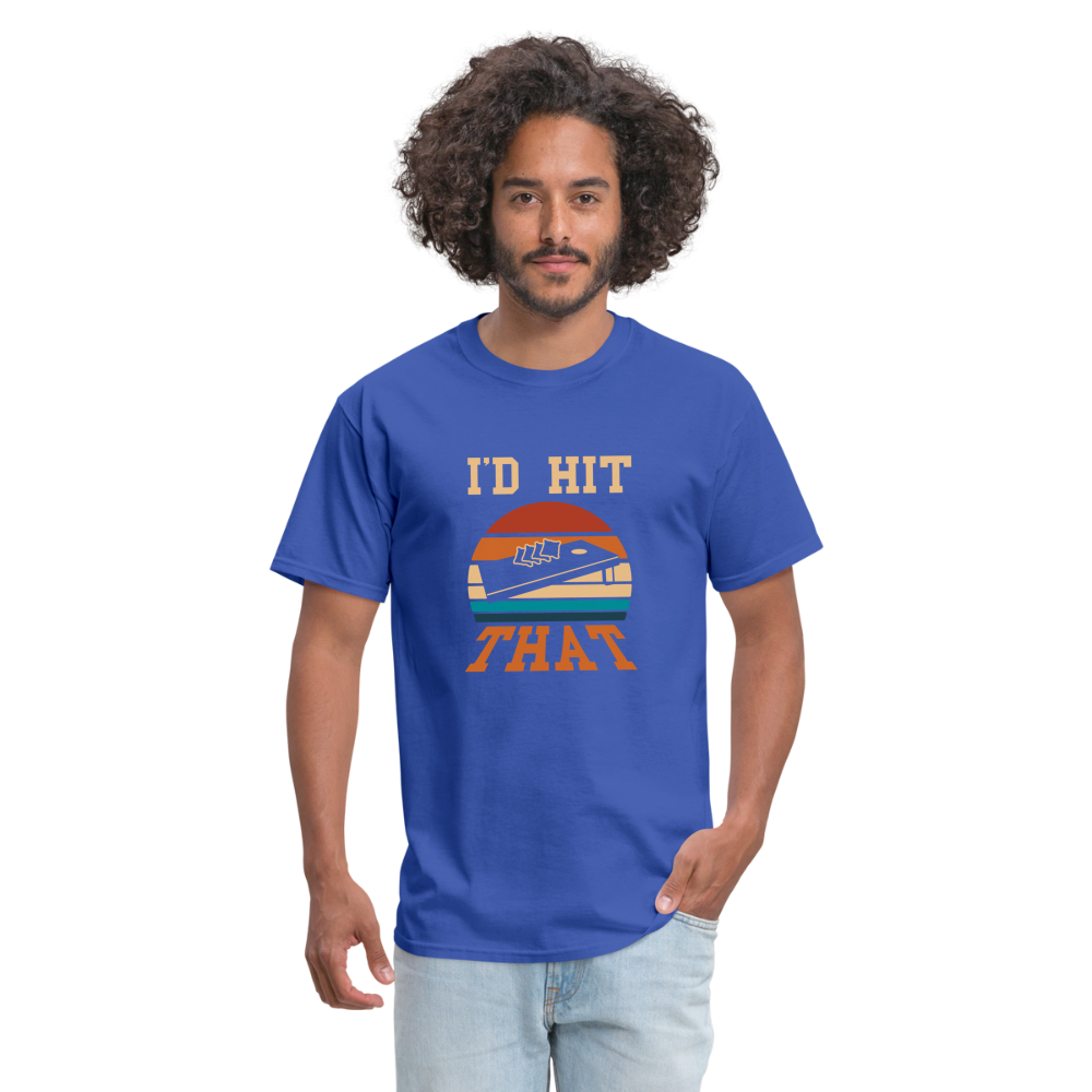 I'd Hit That Cornhole Unisex Classic T-Shirt - royal blue