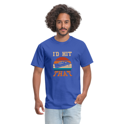 I'd Hit That Cornhole Unisex Classic T-Shirt - royal blue