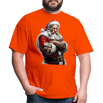 Bad Santa with Tattoos Unisex Classic T-Shirt - orange