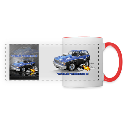 1978 Chevy Malibu Panoramic Mug - white/red