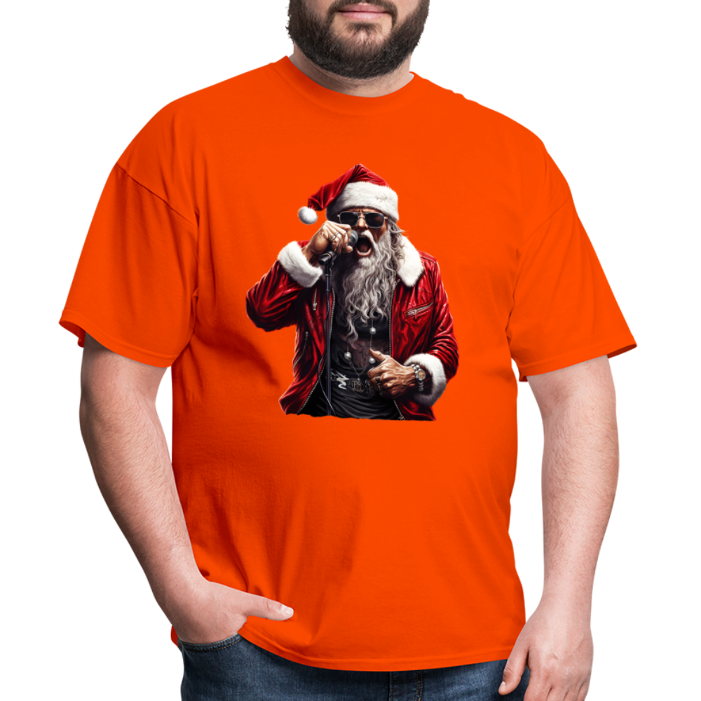 Santa Claus Singing Unisex Classic T-Shirt - orange