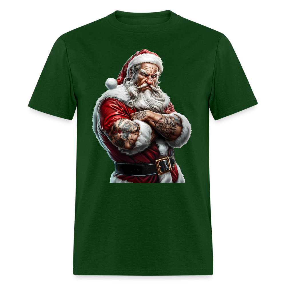 Bad Santa with Tattoos Unisex Classic T-Shirt - forest green