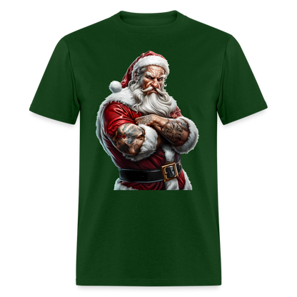 Bad Santa with Tattoos Unisex Classic T-Shirt - forest green