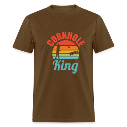 Cornhole King Unisex Classic T-Shirt - brown