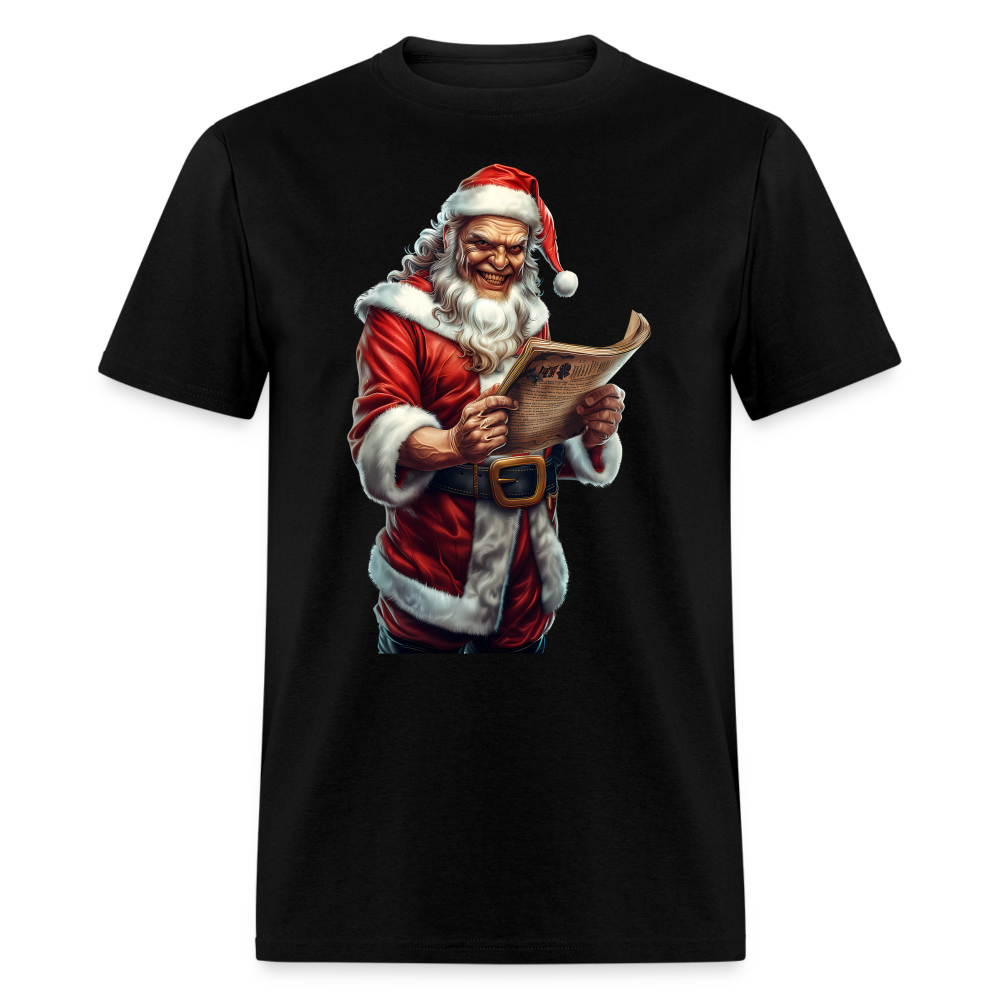 Bad Santa Naughty List Unisex Classic T-Shirt - black