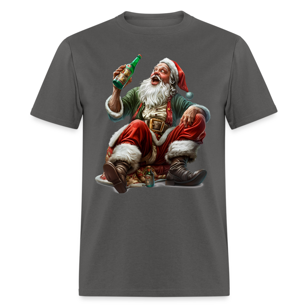 Drunk Bad Santa Unisex Classic T-Shirt - charcoal