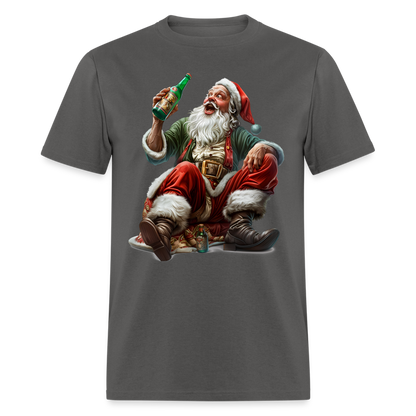 Drunk Bad Santa Unisex Classic T-Shirt - charcoal