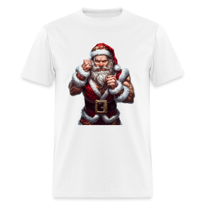 Bad Angry Santa (Design E) Unisex Classic T-Shirt - white
