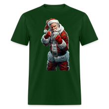 Angry Bad Santa (Design D) Unisex Classic T-Shirt - forest green