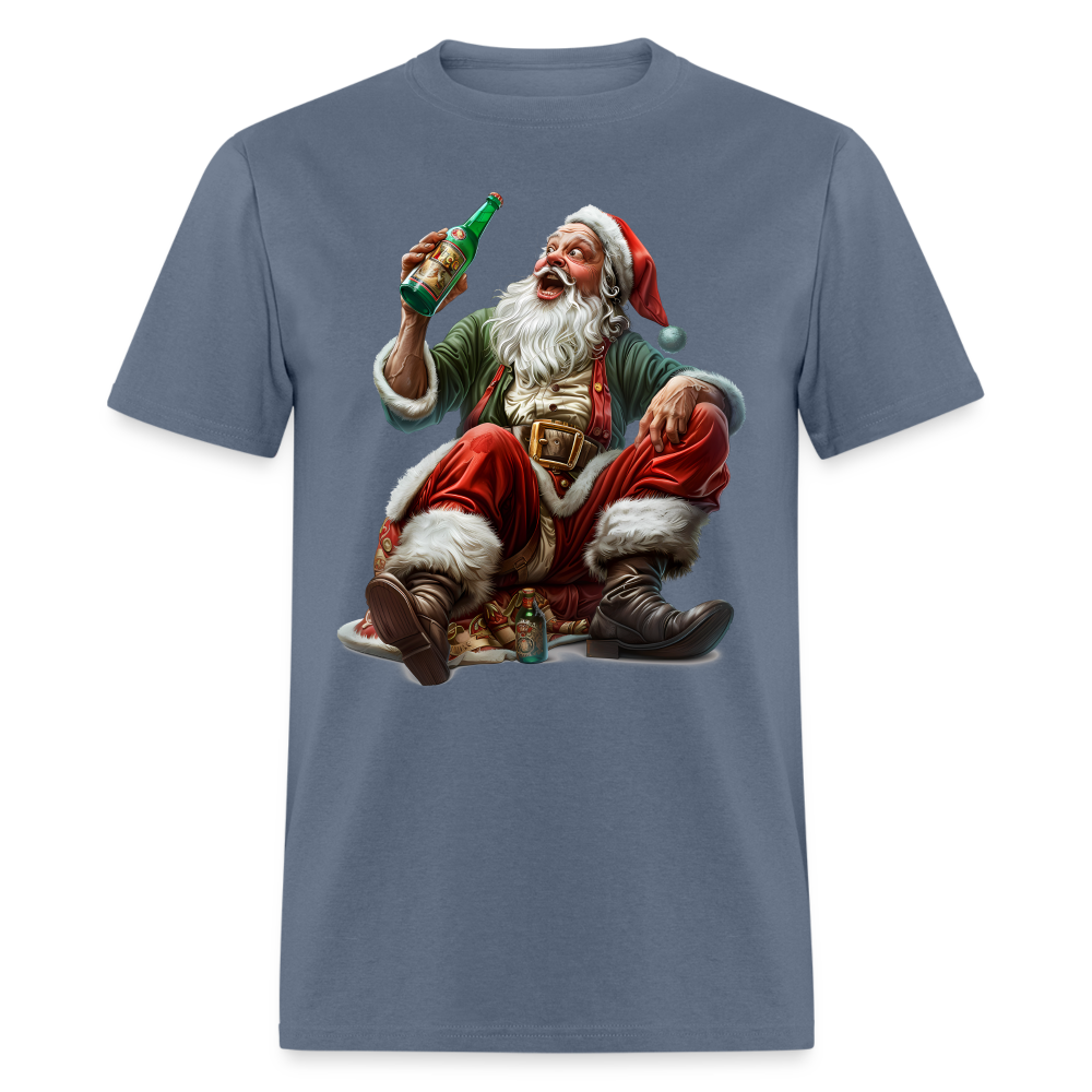 Drunk Bad Santa Unisex Classic T-Shirt - denim