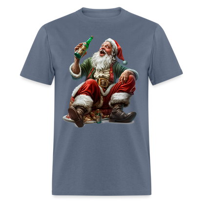 Drunk Bad Santa Unisex Classic T-Shirt - denim