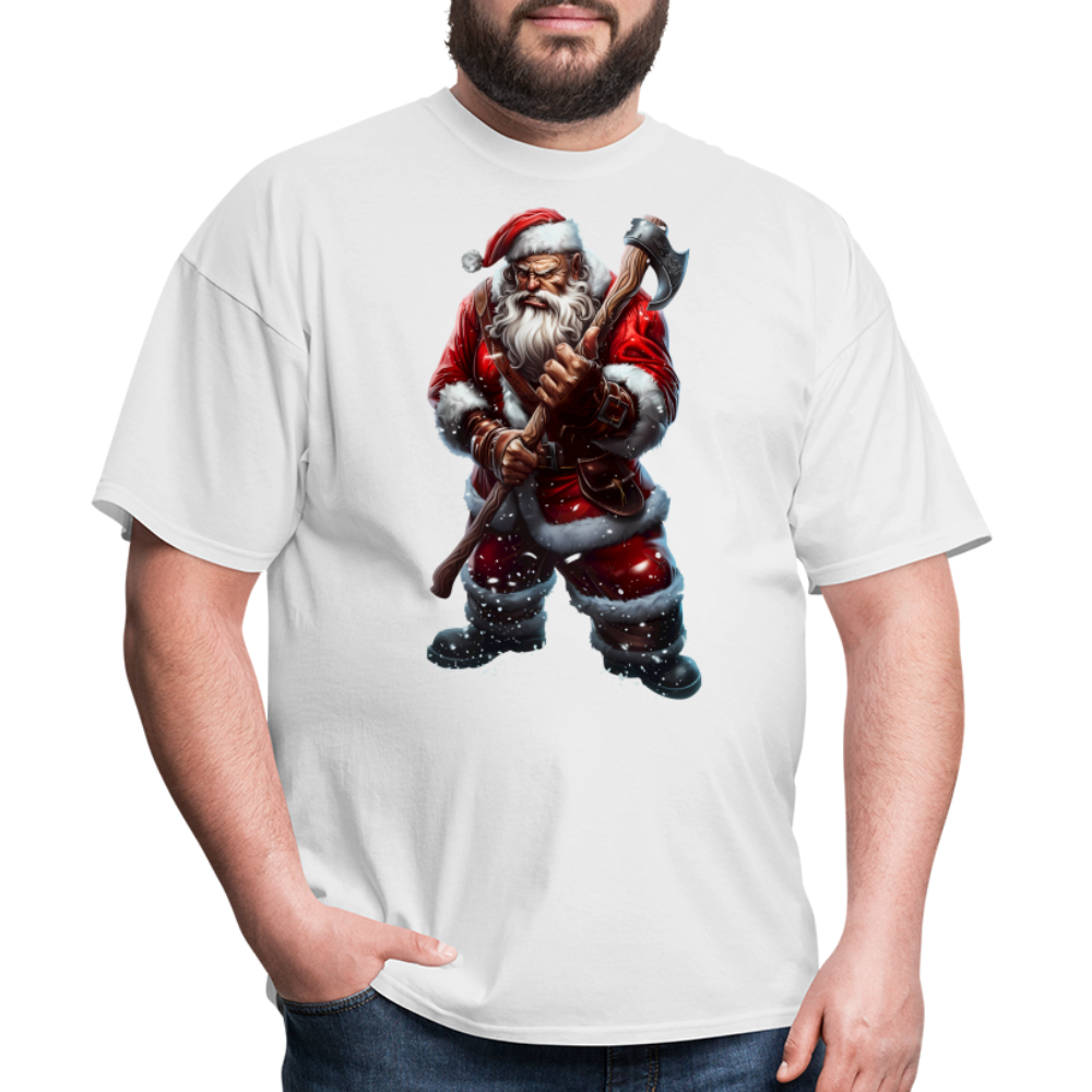 Bad Santa with an Axe Unisex Classic T-Shirt - white