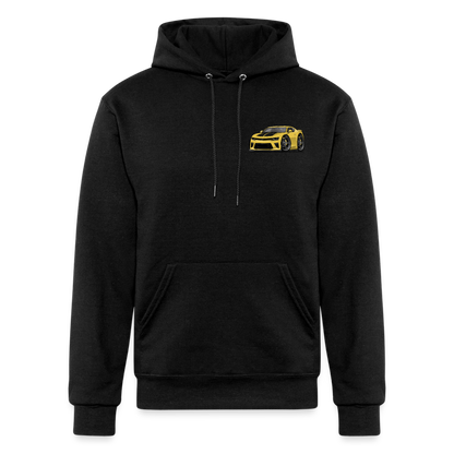 5th Generation Yellow Camaro Champion Unisex Powerblend Hoodie - black