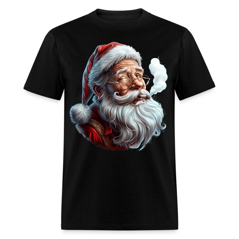 Bad Santa Smoking (Design H) Unisex Classic T-Shirt - black