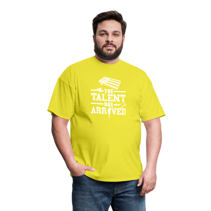 The Talent Has Arrived Cornhole Unisex Classic T-Shirt - yellow