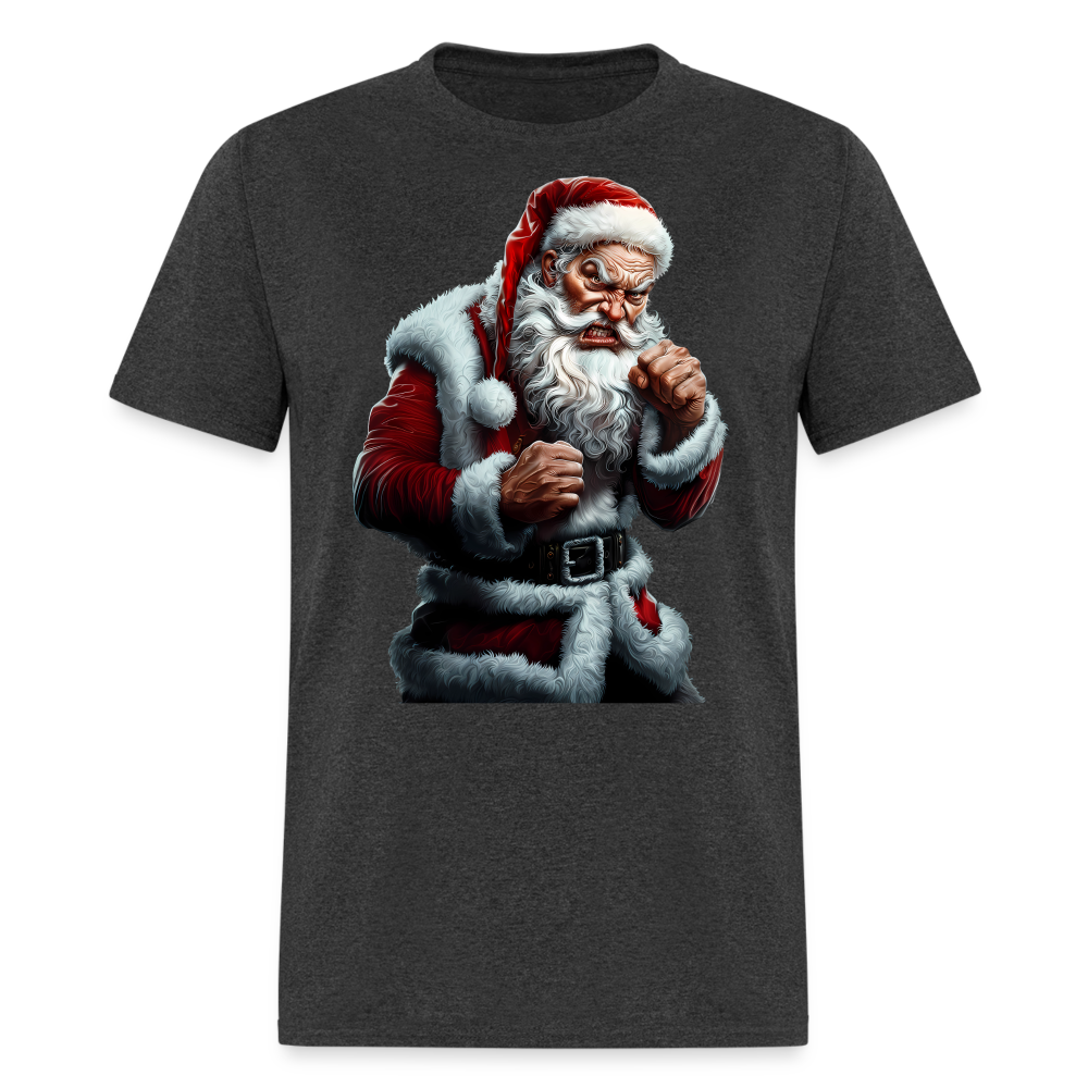 Angry Bad Santa Unisex Classic T-Shirt - heather black