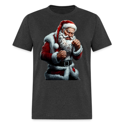 Angry Bad Santa Unisex Classic T-Shirt - heather black