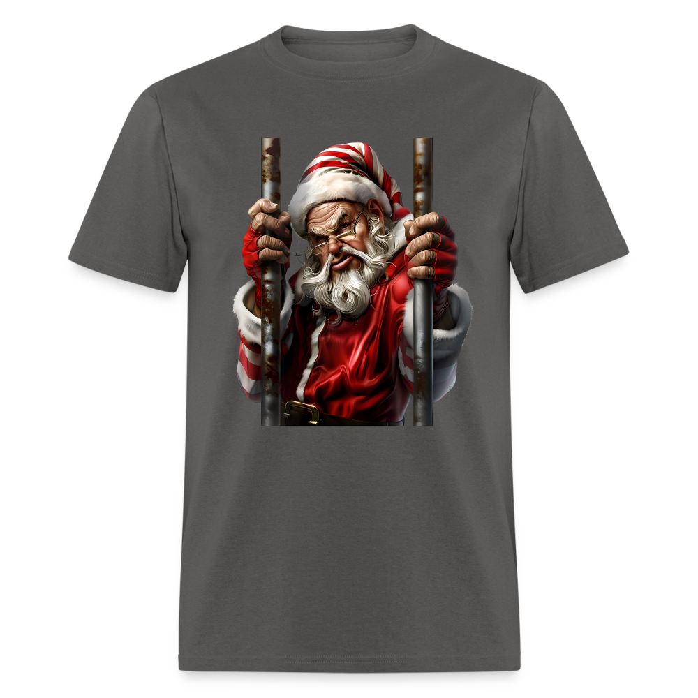 Bad Santa in Jail (Design G) Unisex Classic T-Shirt - charcoal