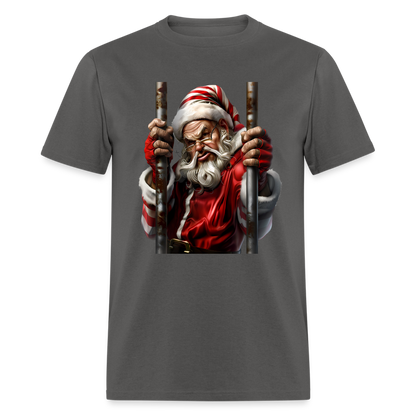 Bad Santa in Jail (Design G) Unisex Classic T-Shirt - charcoal